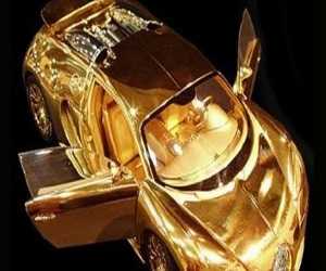 Replika Bugatti Veyron terbuat dari emas 24K
